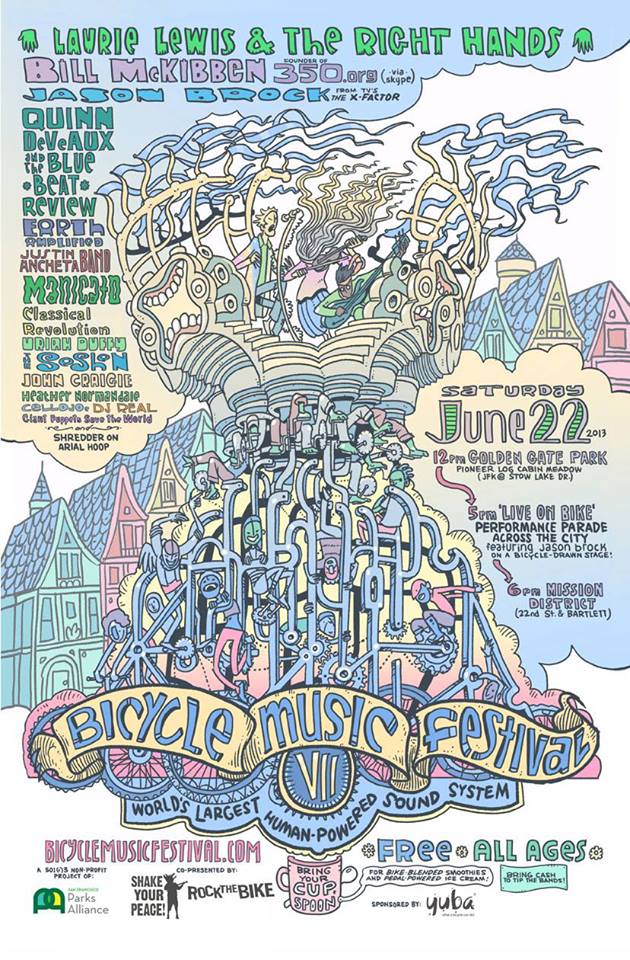 Seventh Annual Bicycle Music Festival, San Francisco. The Original.